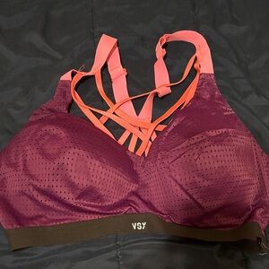 VSX Women's Magenta and Coral Sports Bra